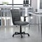 Flash Furniture Mid-Back Gray Quilted Vinyl Swivel Task Office Chair with Arms GO-1691-1-GY-A-GG - alternate 1